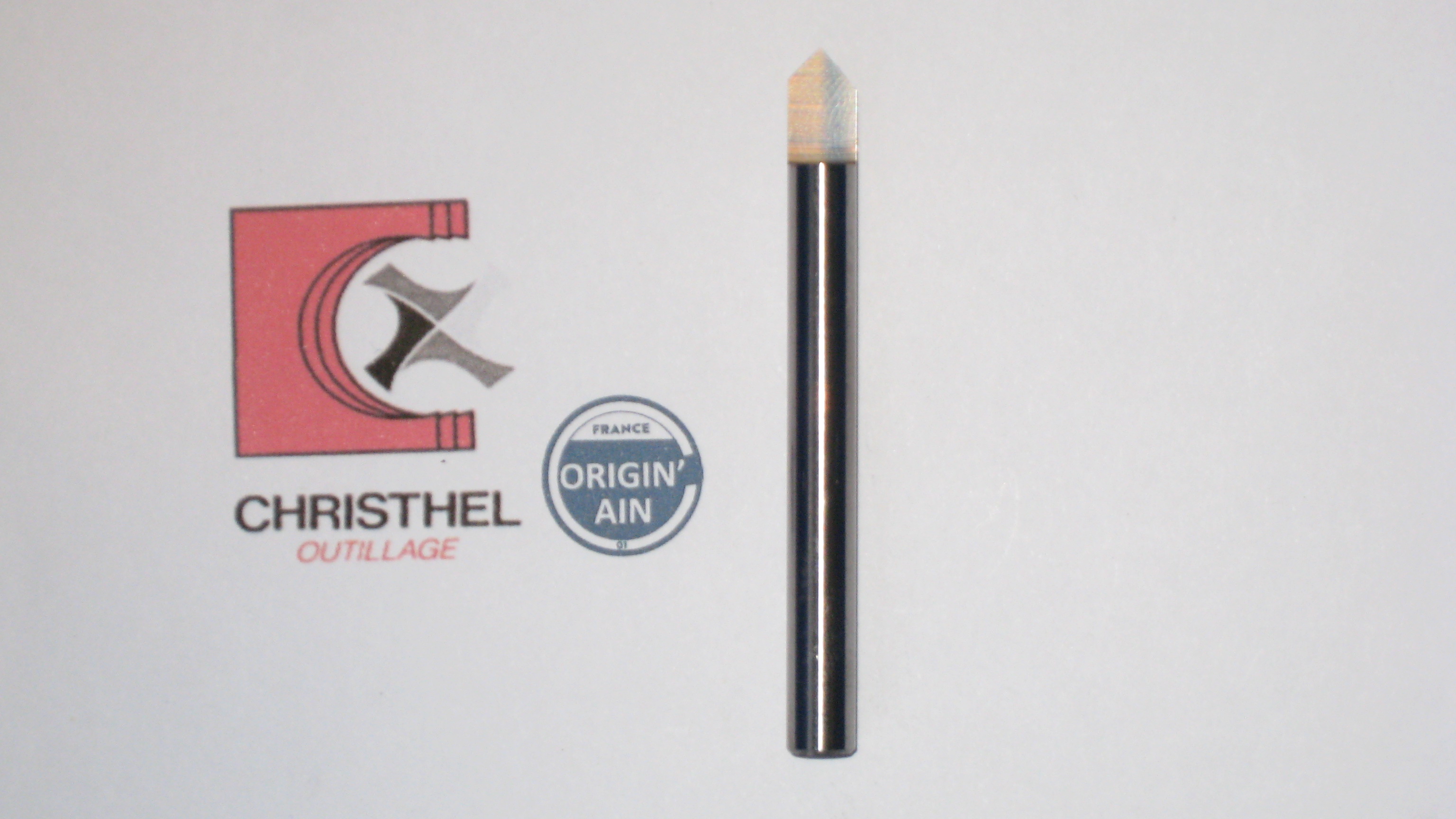 FRAISE A GRAVER CW Ø4 20° LT60 PLAT 0.1 FGF420